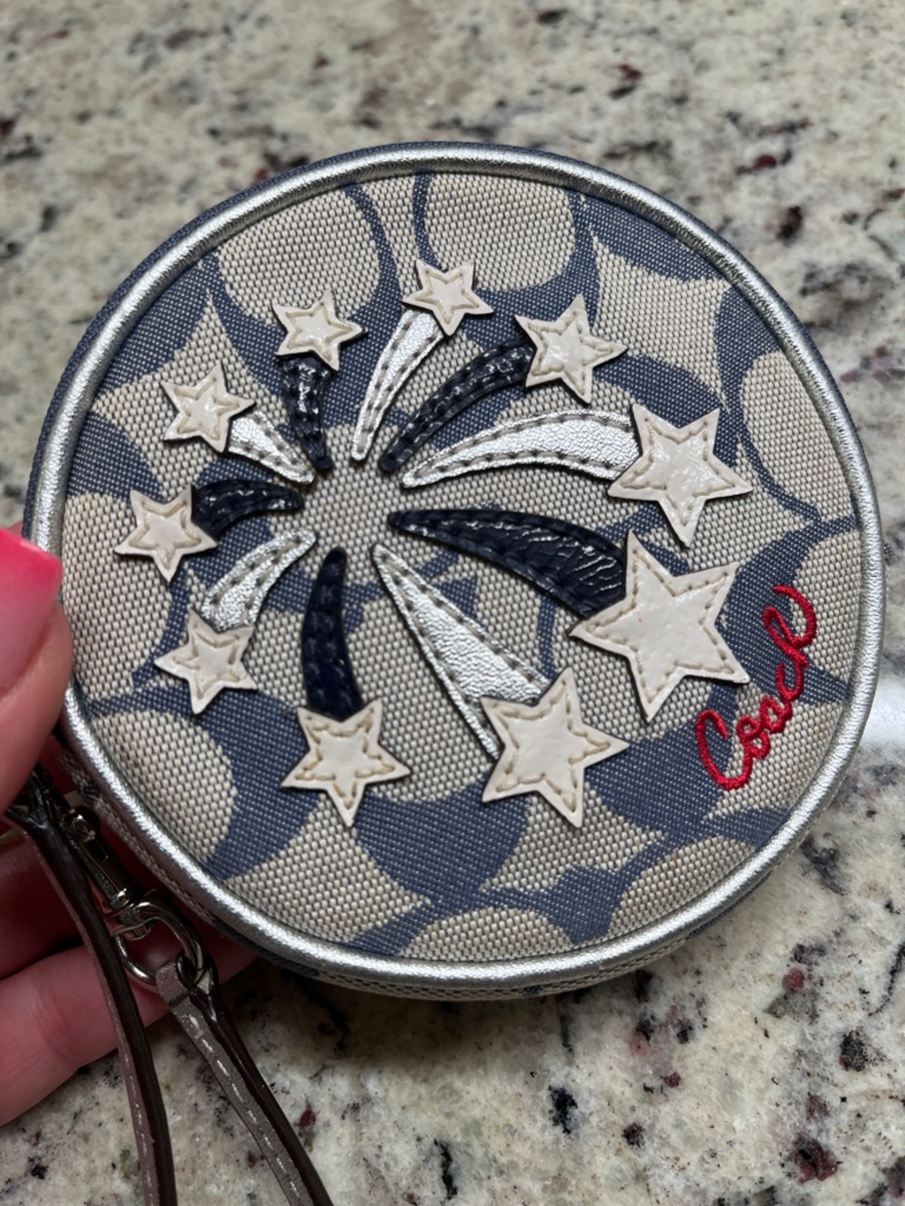 Coach Signature Fireworks Coin Purse EUC - Picture 3 of 10
